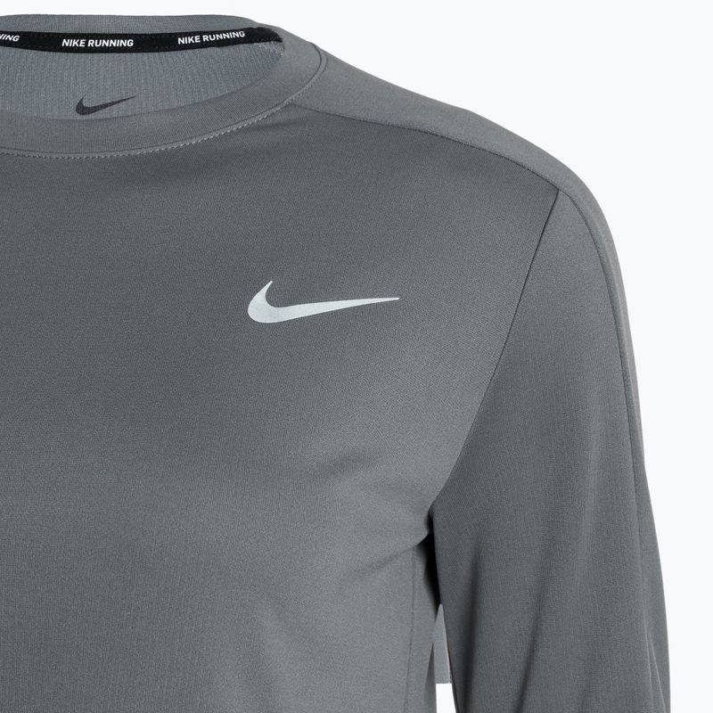 Longsleeve do biegania damski Nike Dri-Fit Pacer Crew smoke grey 3