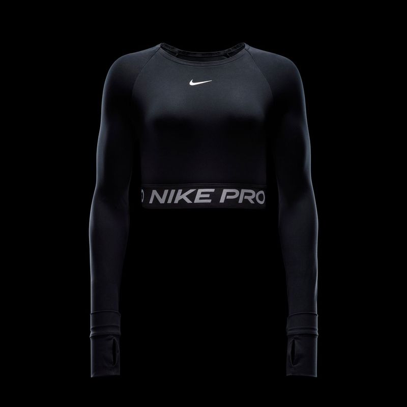 Top treningowy longsleeve damski Nike Pro 365 Dri-Fit black/white 5