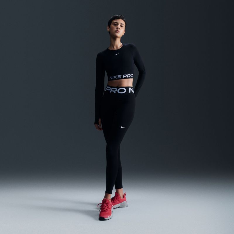 Top treningowy longsleeve damski Nike Pro 365 Dri-Fit black/white 7