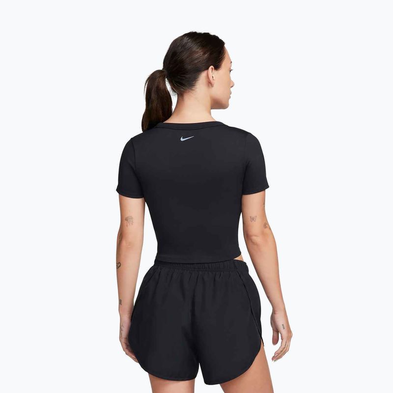 Koszulka treningowa damska Nike One Fitted Dri-Fit Cropped Top black 3