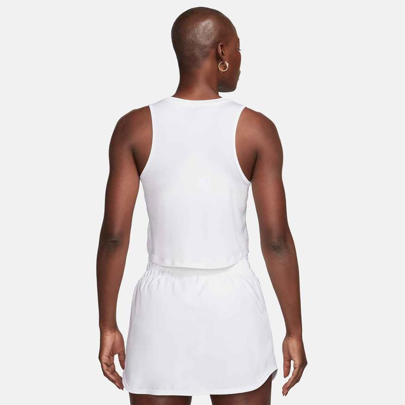Koszulka treningowa damska Nike One Classic Dri-Fit Cropped Tank white 3