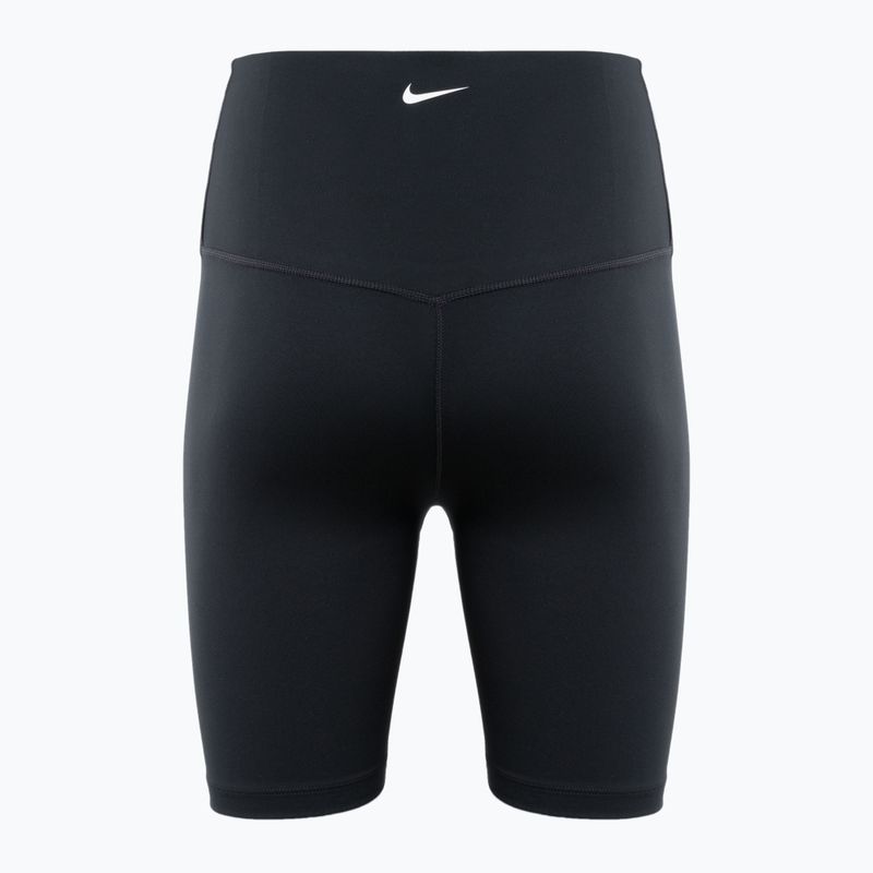 Spodenki damskie Nike One High-Waisted Biker black/sail 2