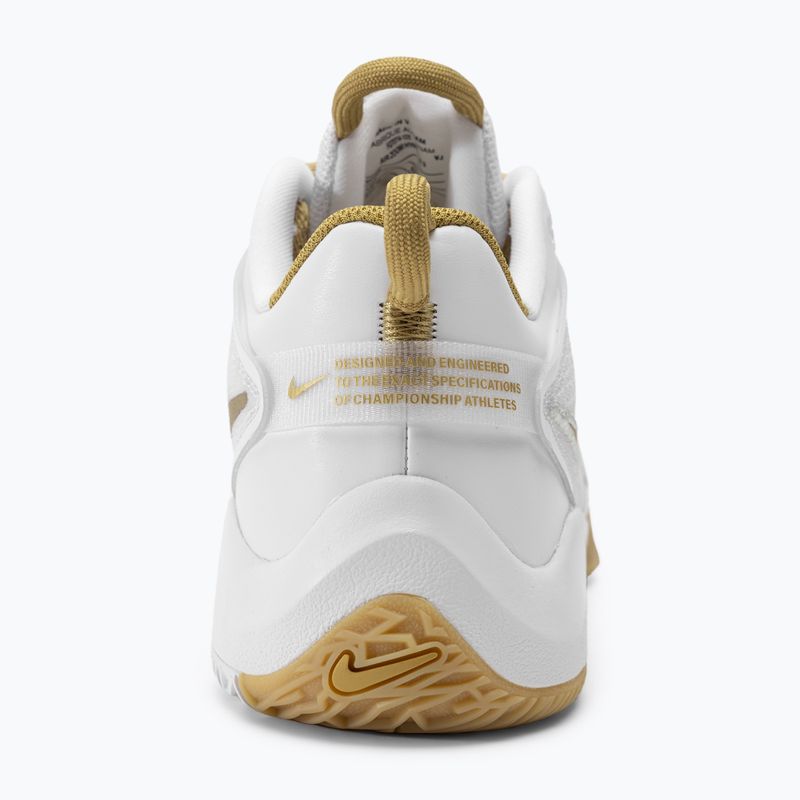 Buty do siatkówki Nike Zoom Hyperace 3 white/mtlc gold-photon dust 6