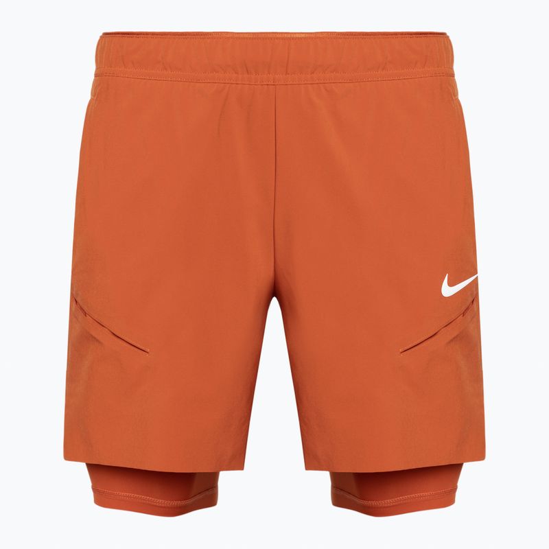 Spodenki tenisowe męskie Nike Court Dri-Fit Slam rust factor/pink quartz/white