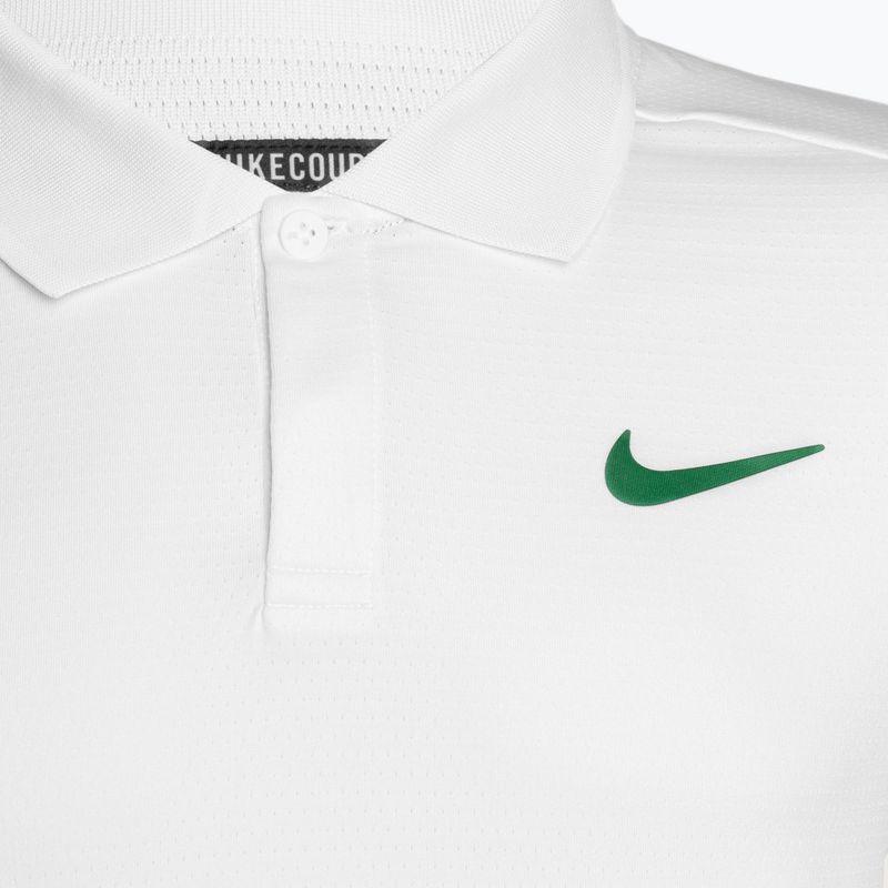 Koszulka polo tenisowa męska Nike Court Dri-Fit Advantage white/malchite 3