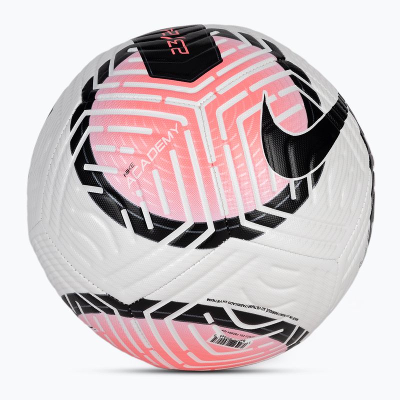 Piłka do piłki nożnej Nike Academy white/sunset pulse/black rozmiar 4 2