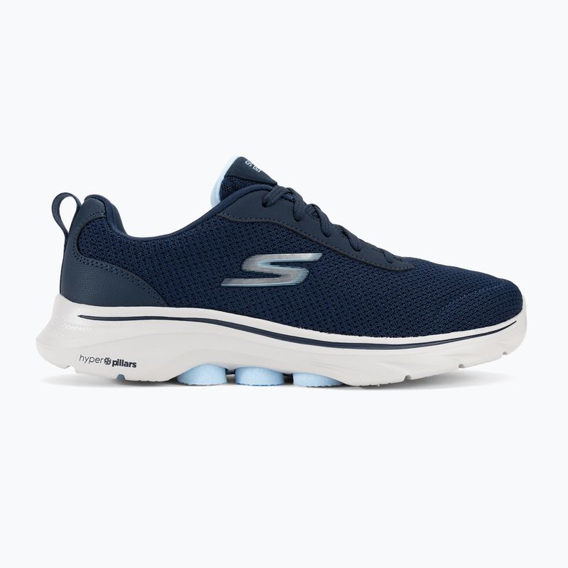 Buty damskie SKECHERS Go Walk 7 Clear Path navy/white/light blue 2