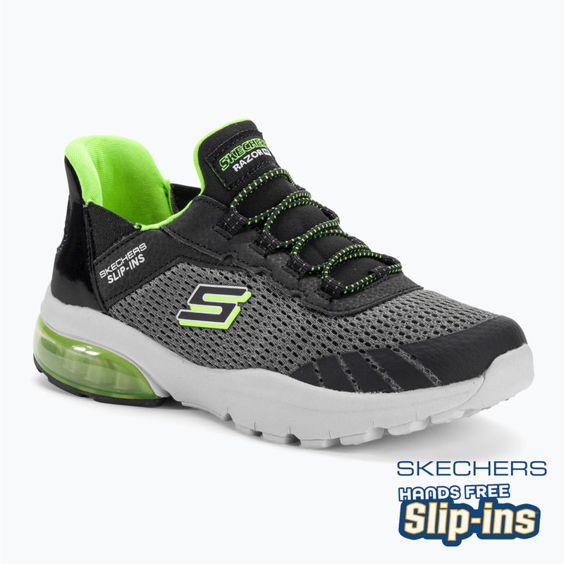 Buty dziecięce SKECHERS Slip-ins Razor Air Hyper-Brisk charcoal/black