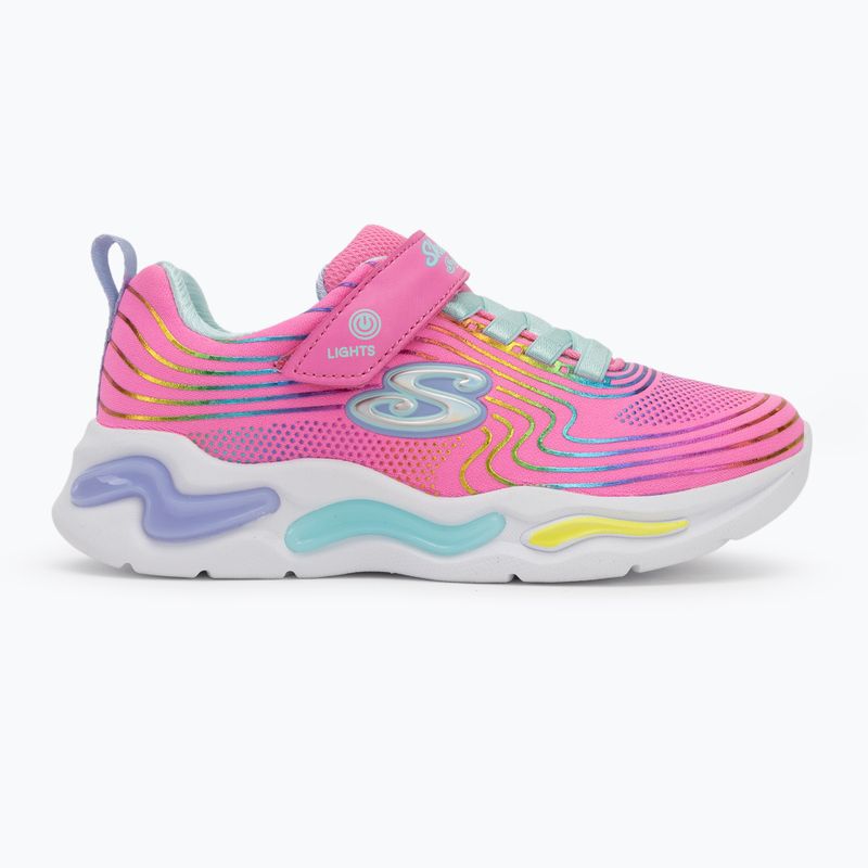 Buty dziecięce SKECHERS S-Lights Wavy Beams pink/multi 3