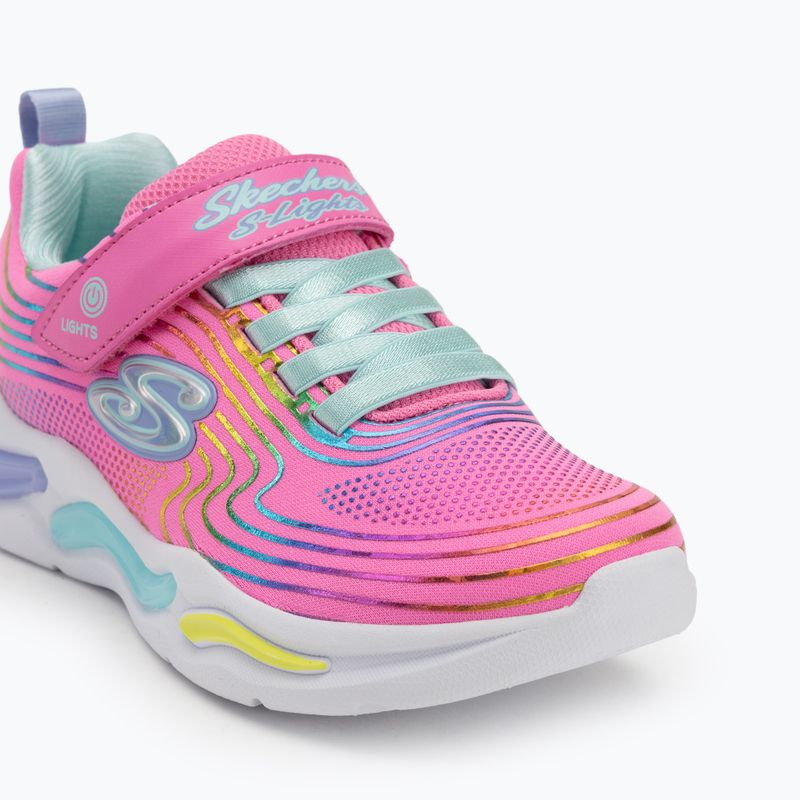 Buty dziecięce SKECHERS S-Lights Wavy Beams pink/multi 7