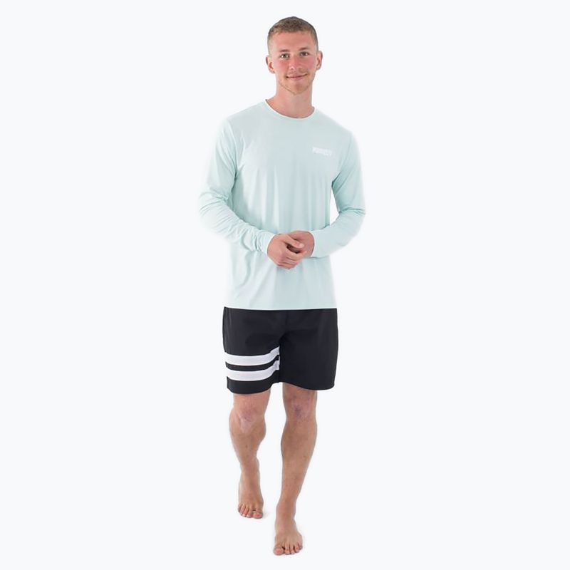 Longsleeve męski Hurley Everyday Hybrid Upf brown kelp 2