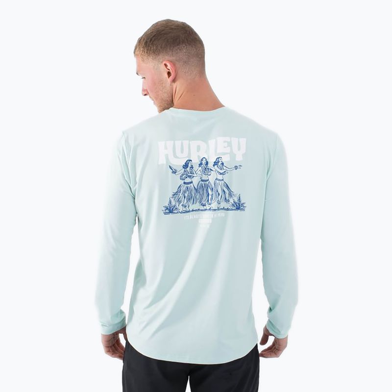 Longsleeve męski Hurley Everyday Hybrid Upf brown kelp 3