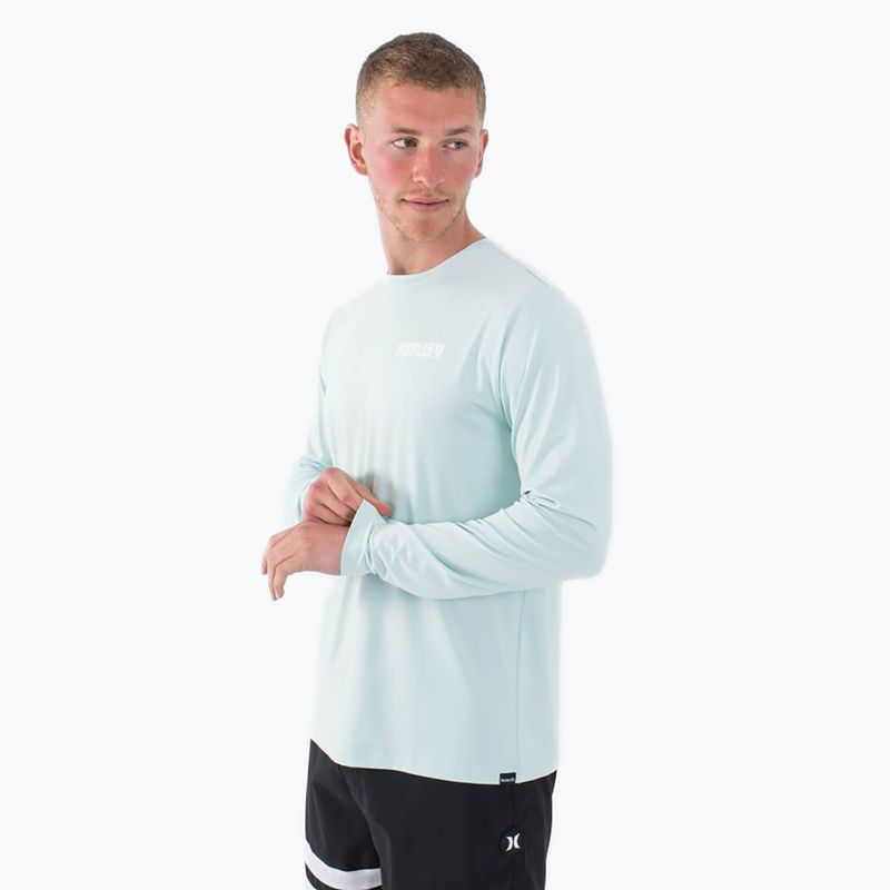 Longsleeve męski Hurley Everyday Hybrid Upf brown kelp 4