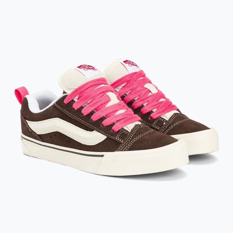 Buty Vans Knu Skool brown/true white 4