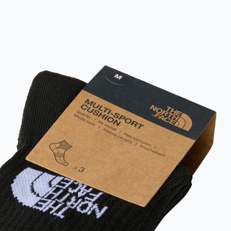 Skarpety trekkingowe The North Face Multi Sport Cush Quarter Sock 3 pary black 3