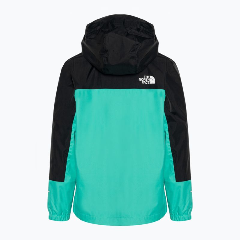 Kurtka przeciwdeszczowa dziecięca The North Face Antora geyser aqua 2