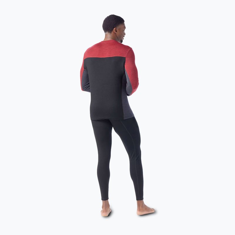 Bluza termoaktywna męska Smartwool Classic Thermal Merino Base Layer Colorblock Crew Boxed  2