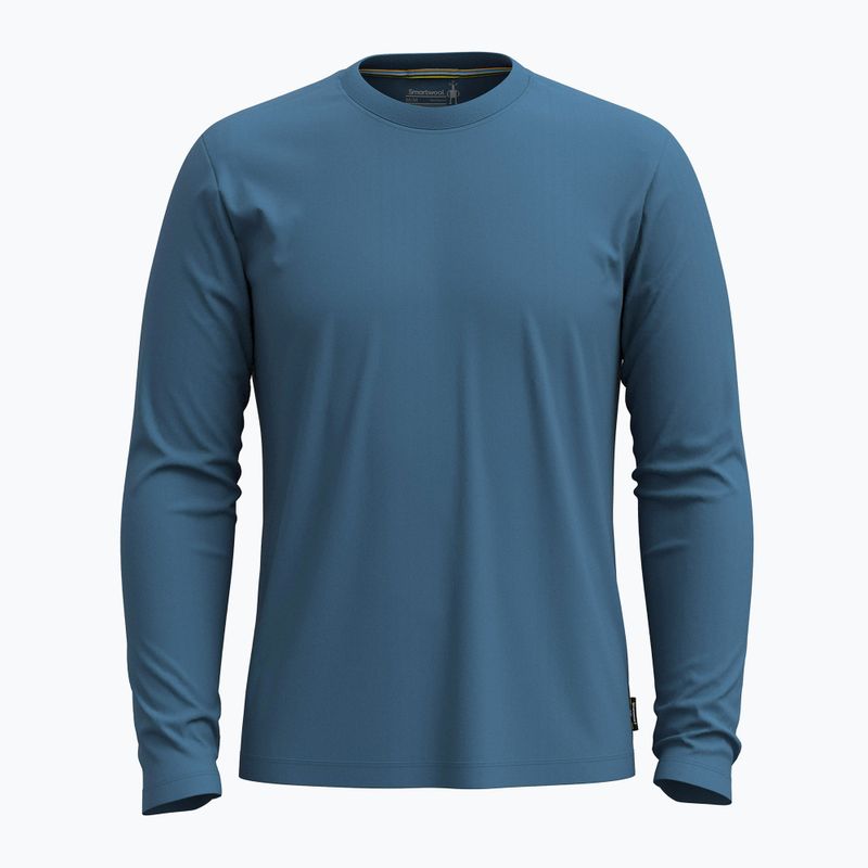 Longsleeve trekkingowy męski Smartwool Perfect Crew twilight blue 3