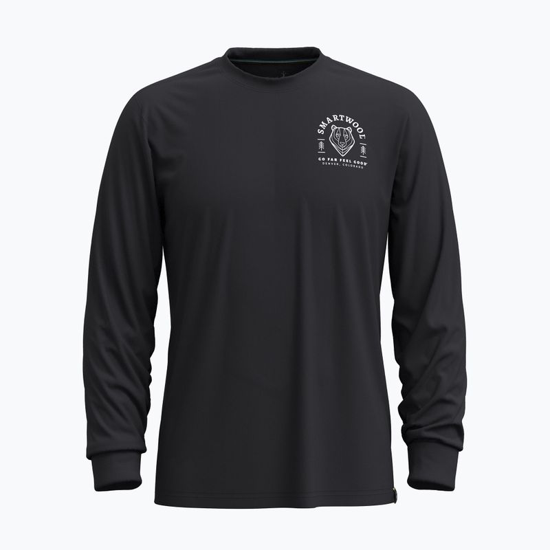 Longsleeve męski Smartwool Bear Stare Graphic black