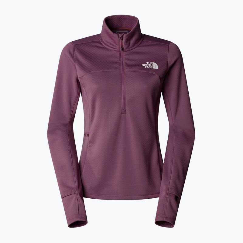 Bluza do biegania damska The North Face Winter Warm Pro 1/4 Zip midnight mauve 4