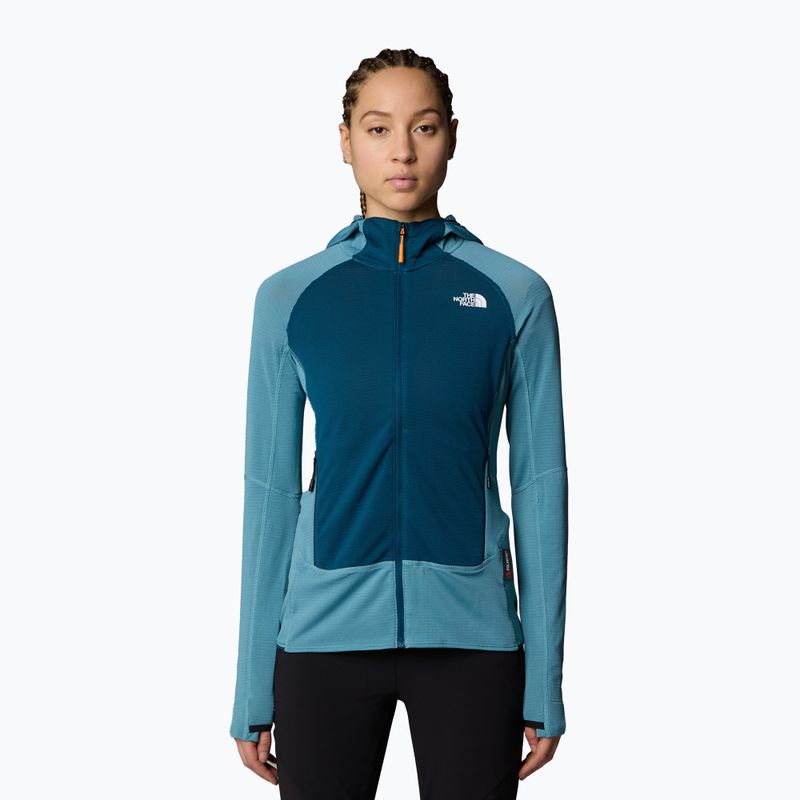 Bluza damska The North Face Bolt Polartec Hoodie algae blue/midnight petrol