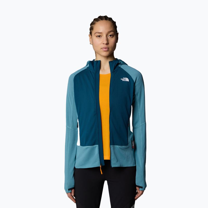 Bluza damska The North Face Bolt Polartec Hoodie algae blue/midnight petrol 4