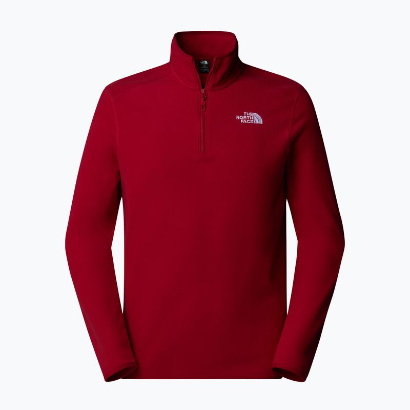 Bluza męska The North Face 100 Glacier 1/4 Zip garnet red