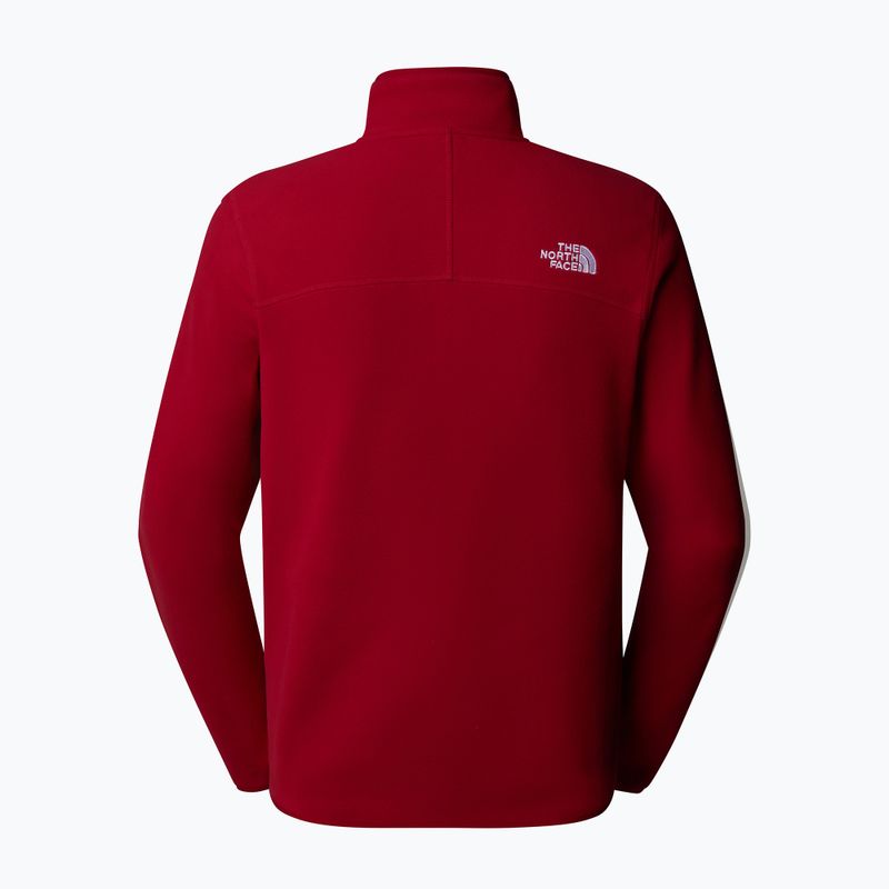 Bluza męska The North Face 100 Glacier 1/4 Zip garnet red 2