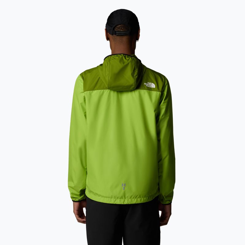 Kurtka do biegania męska The North Face Higher Run Wind meadow grass/oak green 3