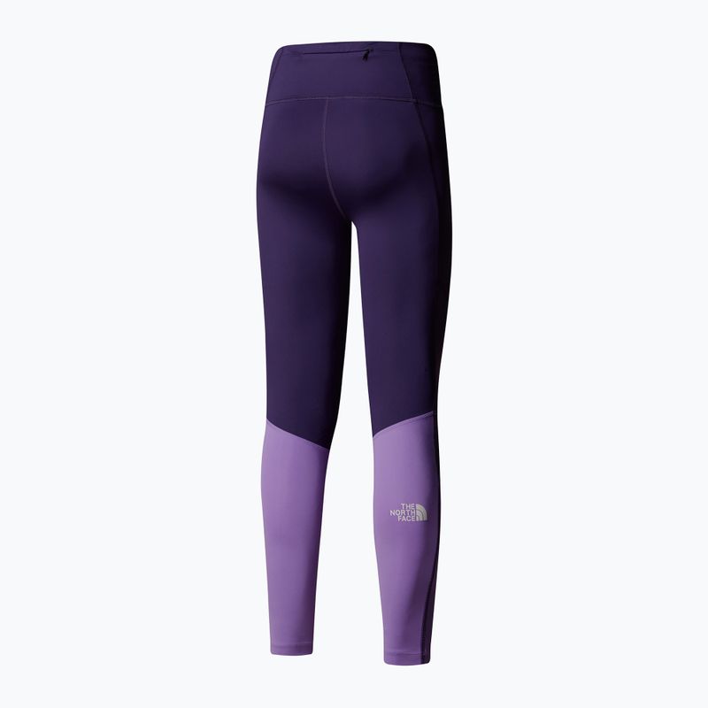 Legginsy do biegania damskie The North Face Trail Run enternal purple/purple granite 5