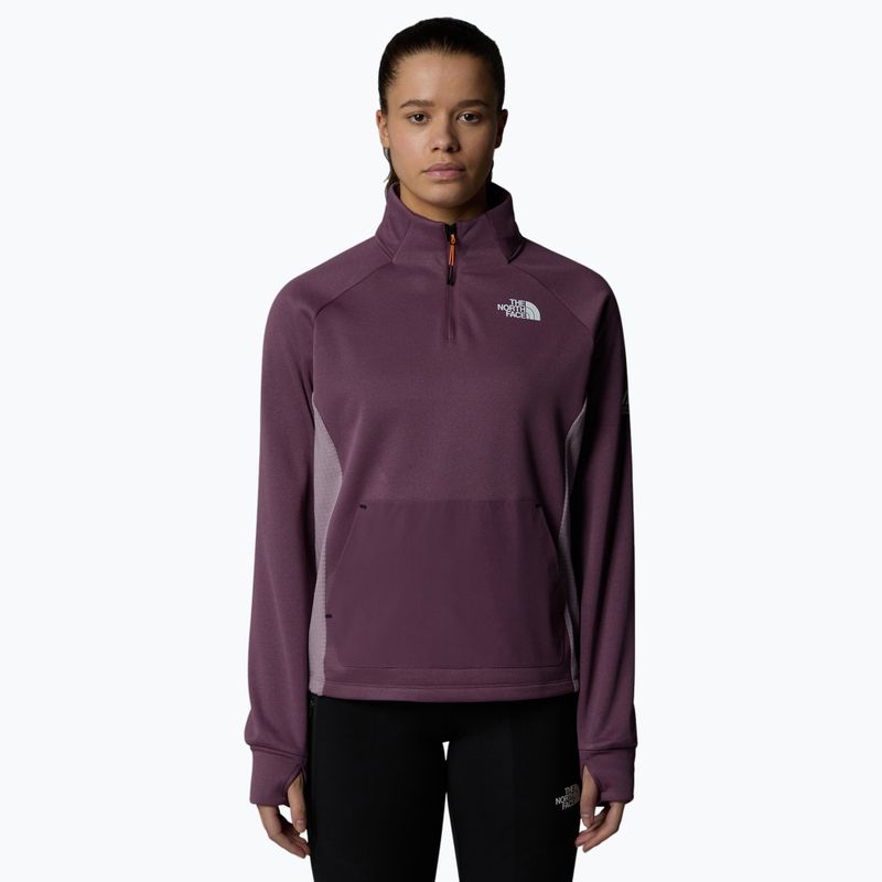 Bluza damska The North Face Mountain Athletics Fleece 1/4 Zip midnight mauve/ purple chalk