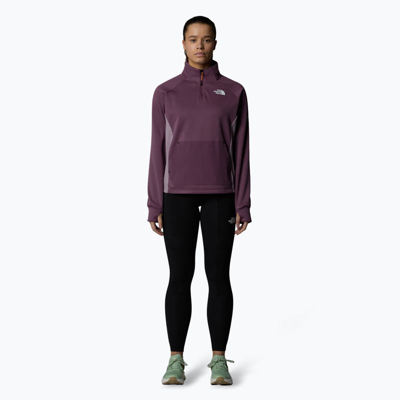 Bluza damska The North Face Mountain Athletics Fleece 1/4 Zip midnight mauve/ purple chalk 2