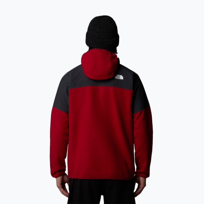 Bluza męska The North Face Glacier Heavyweight Full Zip HD garnet red/asphalt grey 3