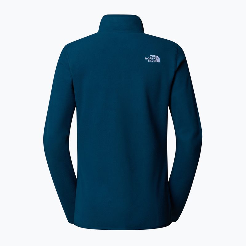 Bluza damska The North Face 100 Glacier 1/4 Zip midnight petrol 5