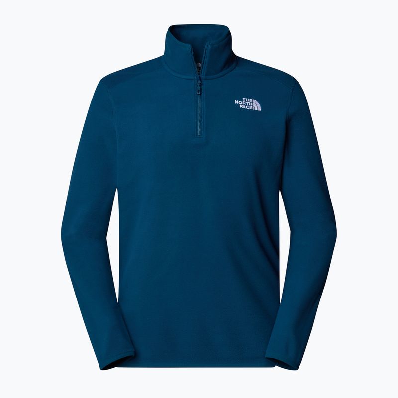 Bluza męska The North Face 100 Glacier 1/4 Zip midnight petrol