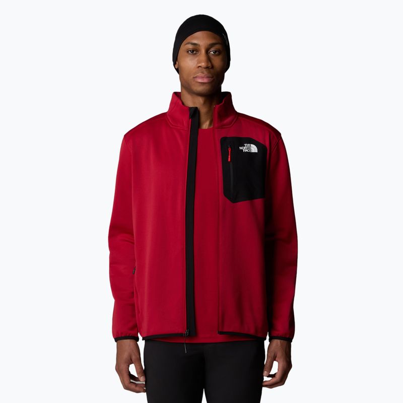 Bluza męska The North Face Crest FZ garnet red/black 4