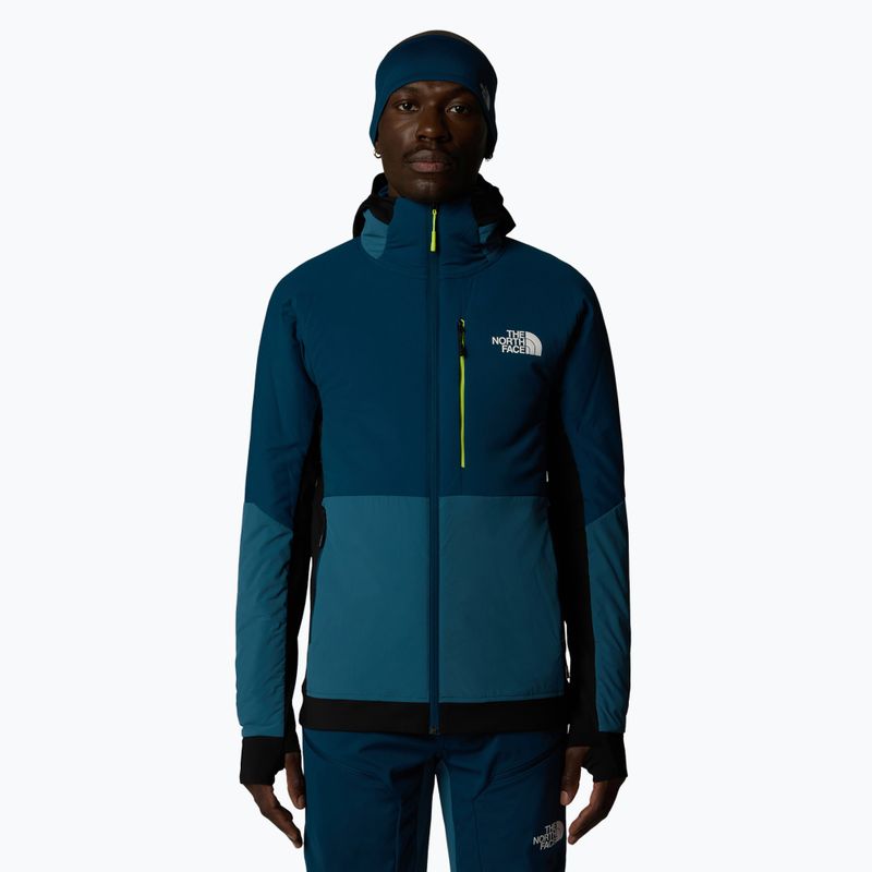 Kurtka hybrydowa męska The North Face Binntal Hybrid Ventrix Hoodie mallard blue/midnight