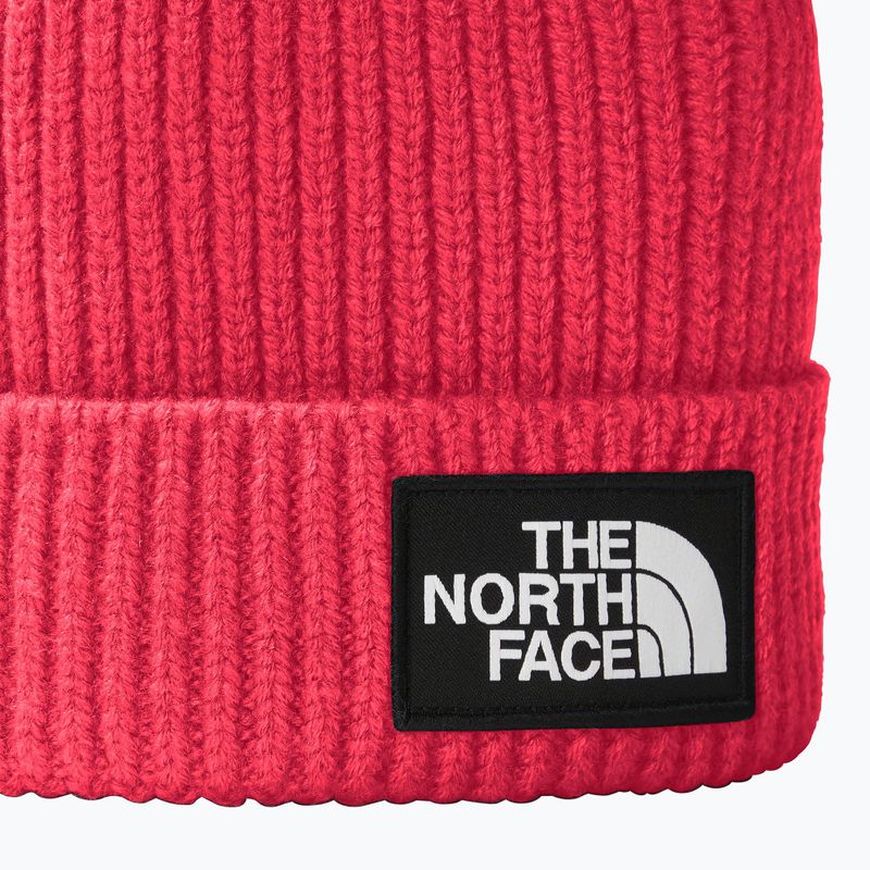 Czapka zimowa dziecięca The North Face TnF Box Logo Cuffed radiant poppy 2