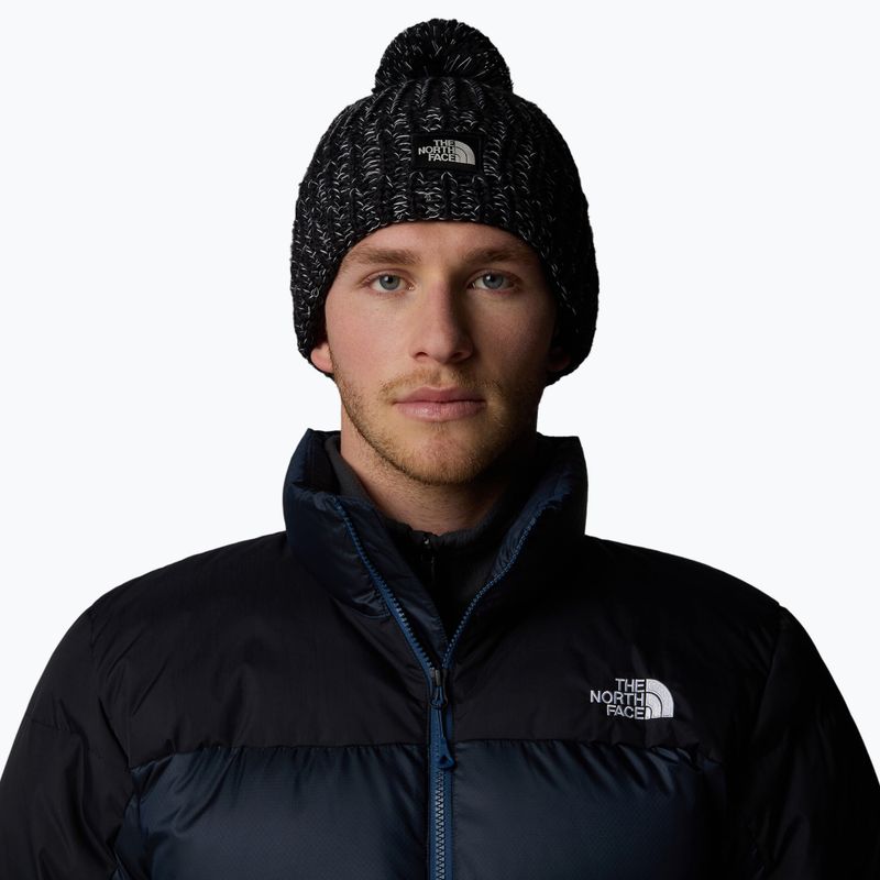 Czapka zimowa męska The North Face Cozy Chunky Cabin black/white dune 3