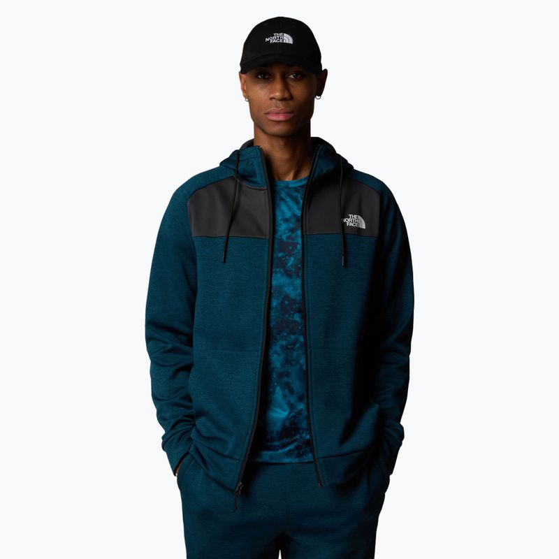 Bluza męska The North Face Reaxion Fleece midnight petrol dark heather/ asphalt grey 4