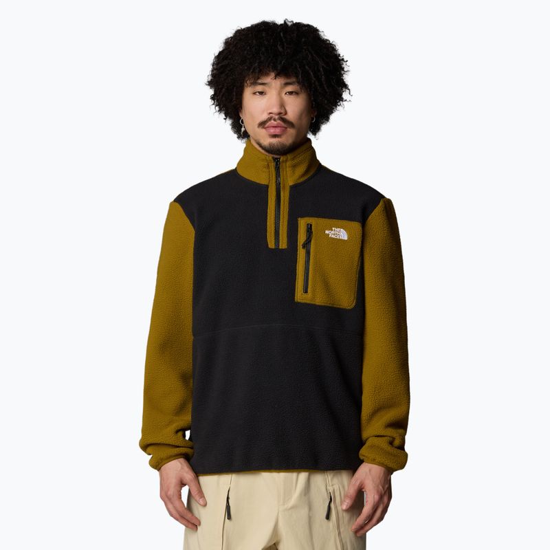 Bluza męska The North Face Yumiori 1/4 Zip black/ moss green