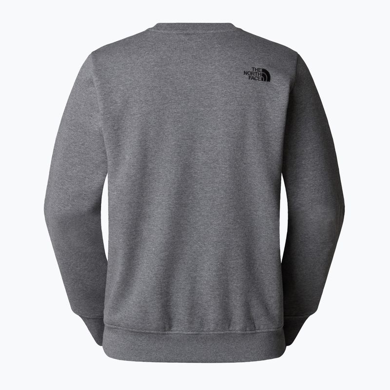 Bluza męska The North Face Drew Peak Crew medium grey heather 5