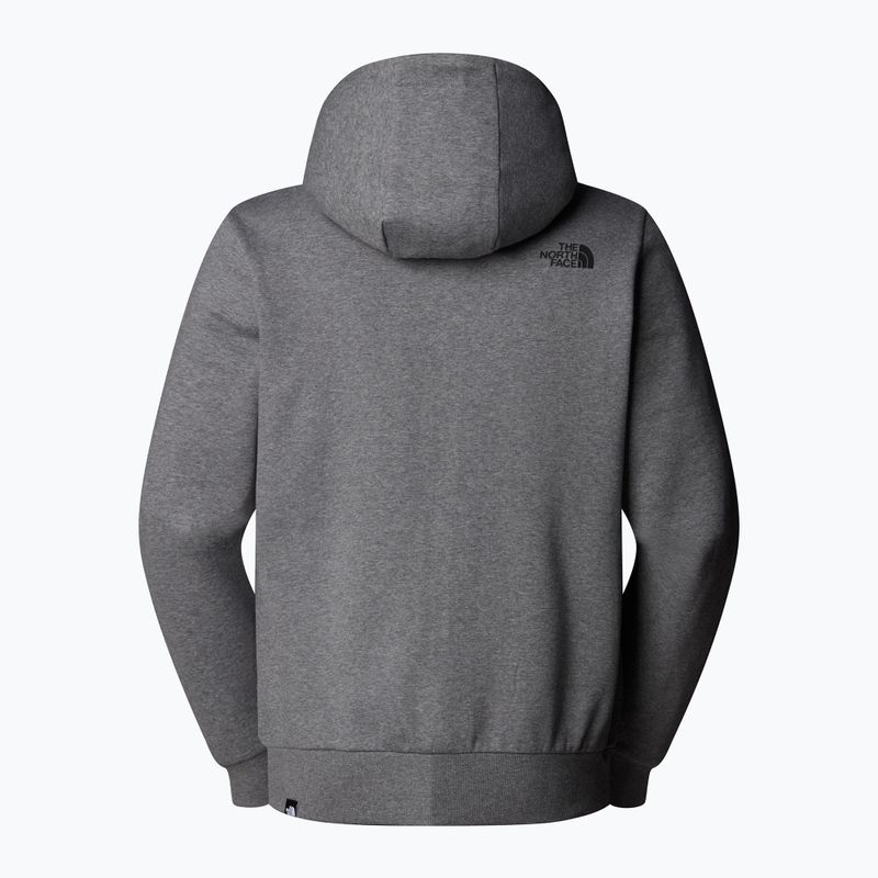 Bluza męska The North Face Simple Dome Full Zip Hoodie medium grey heather 6