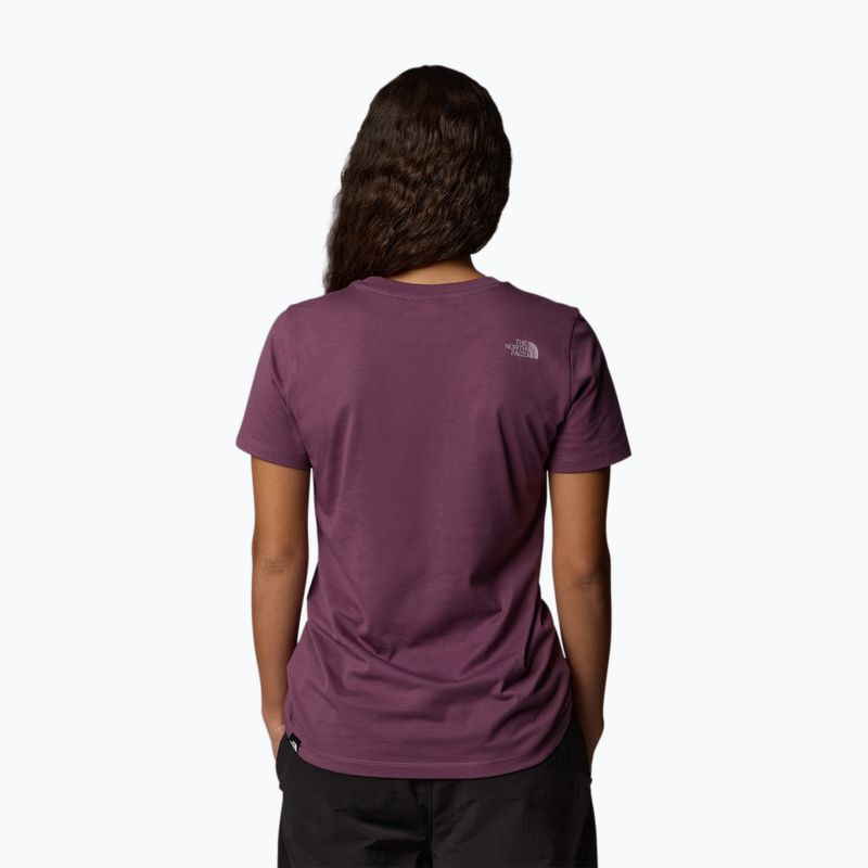 Koszulka damska The North Face Easy midnight mauve/purple 3