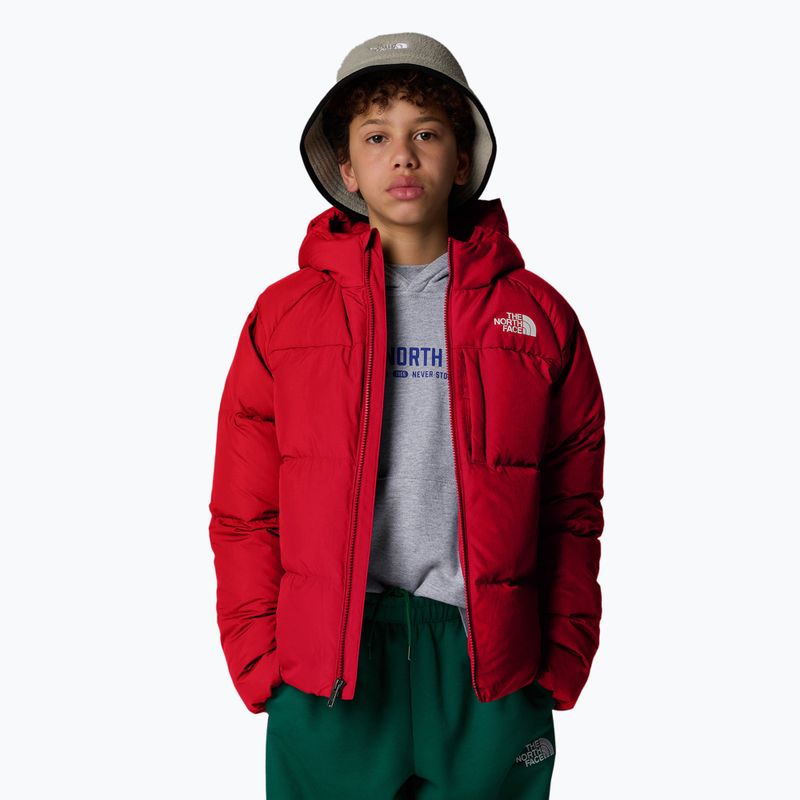 Kurtka puchowa dziecięca The North Face North Down Hooded red 4