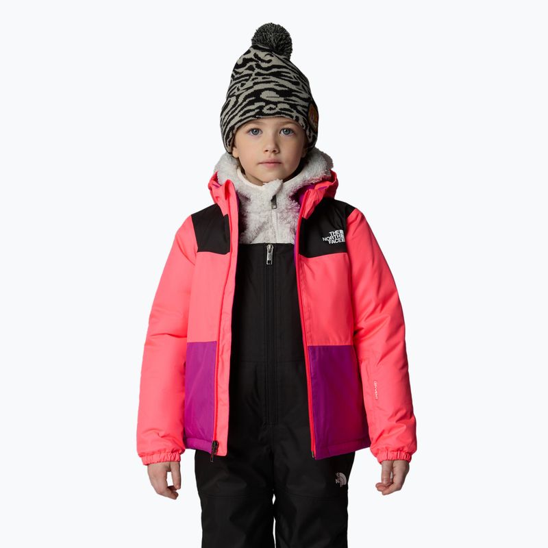 Kurtka narciarska dziecięca The North Face Kid Freedom Insulated radiant poppy 4