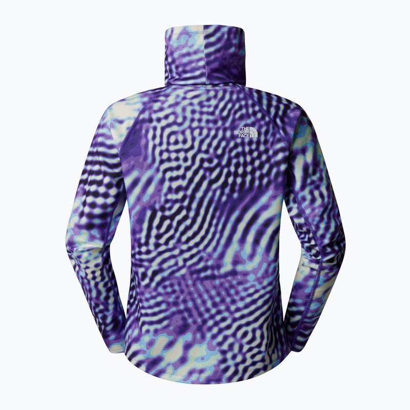 Longsleeve termoaktywny damski The North Face Baselayer Dragline peak purple the lift print 5