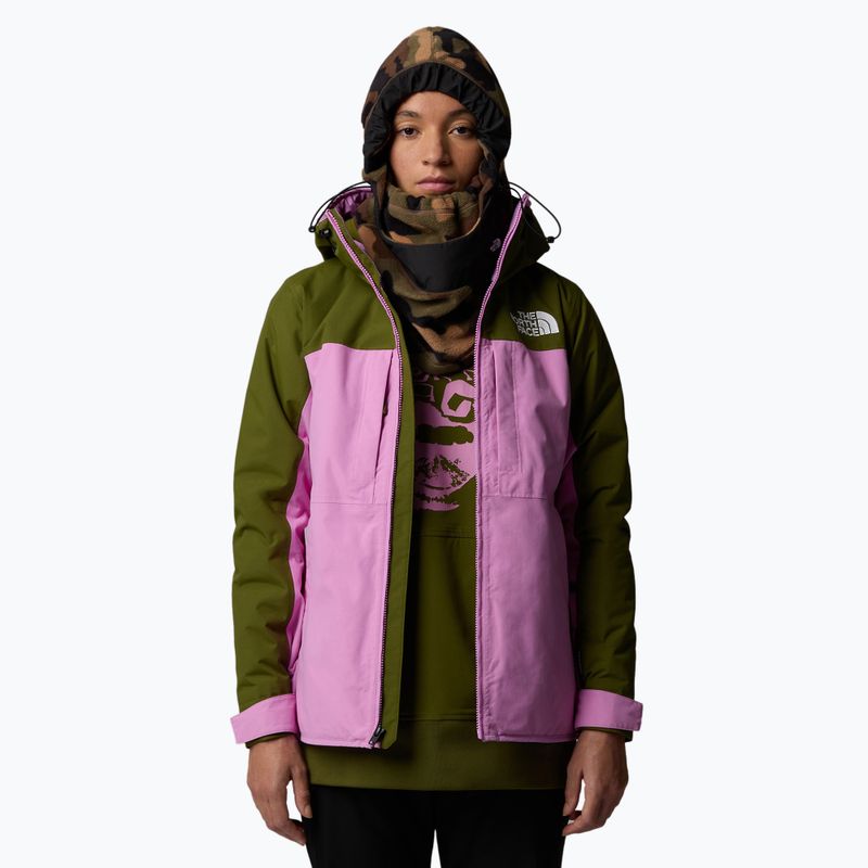 Kurtka narciarska damska The North Face Namak Insulated forest olive/dragonfruit 4
