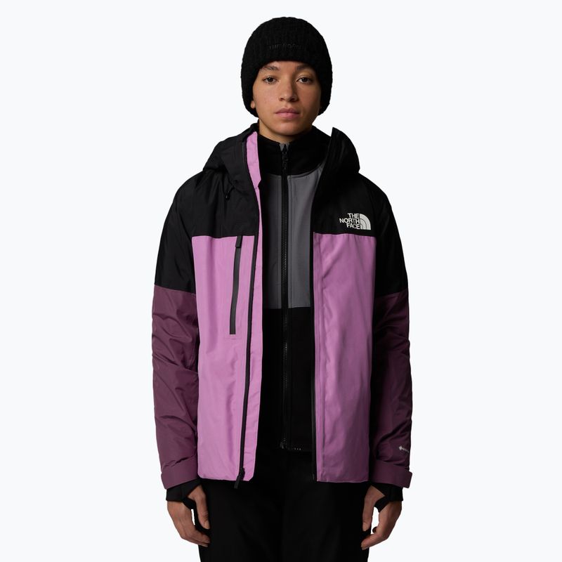 Kurtka narciarska damska The North Face Dawnstrike GTX Insulated black/ dragonfruit/midnight mauve 4