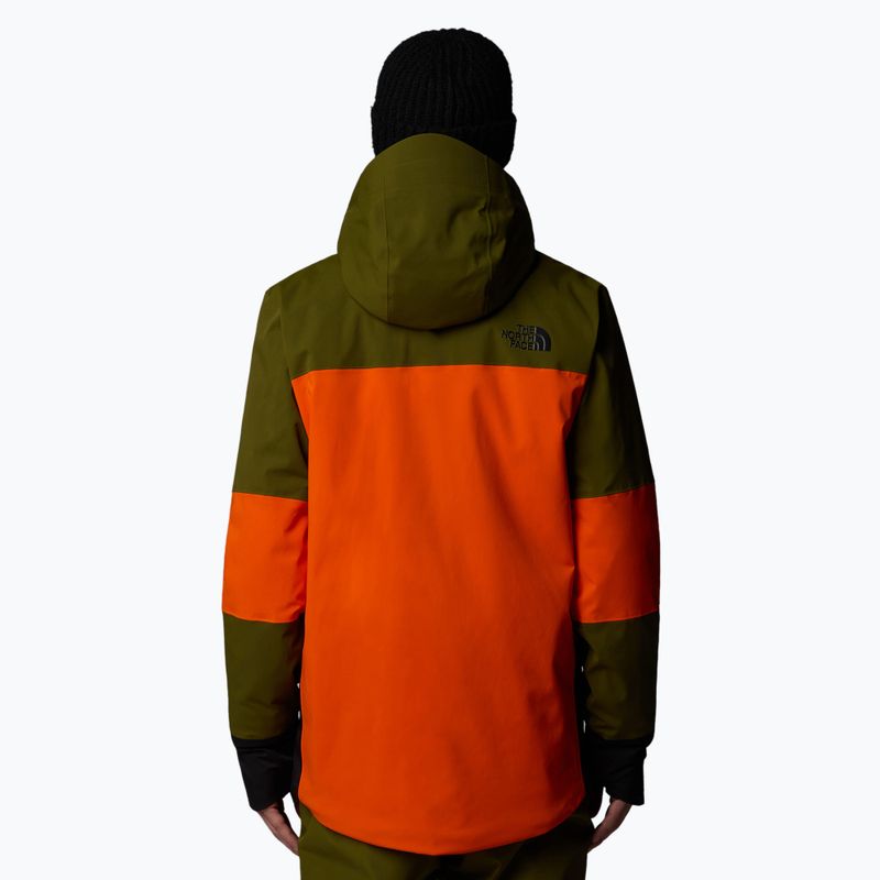 Kurtka narciarska męska The North Face Snowsquall orange/forest olive 3